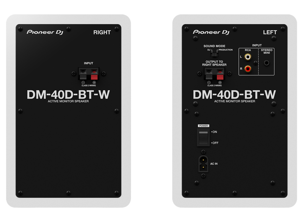 Pioneer DJ DM-40D-BT-W (Pair)