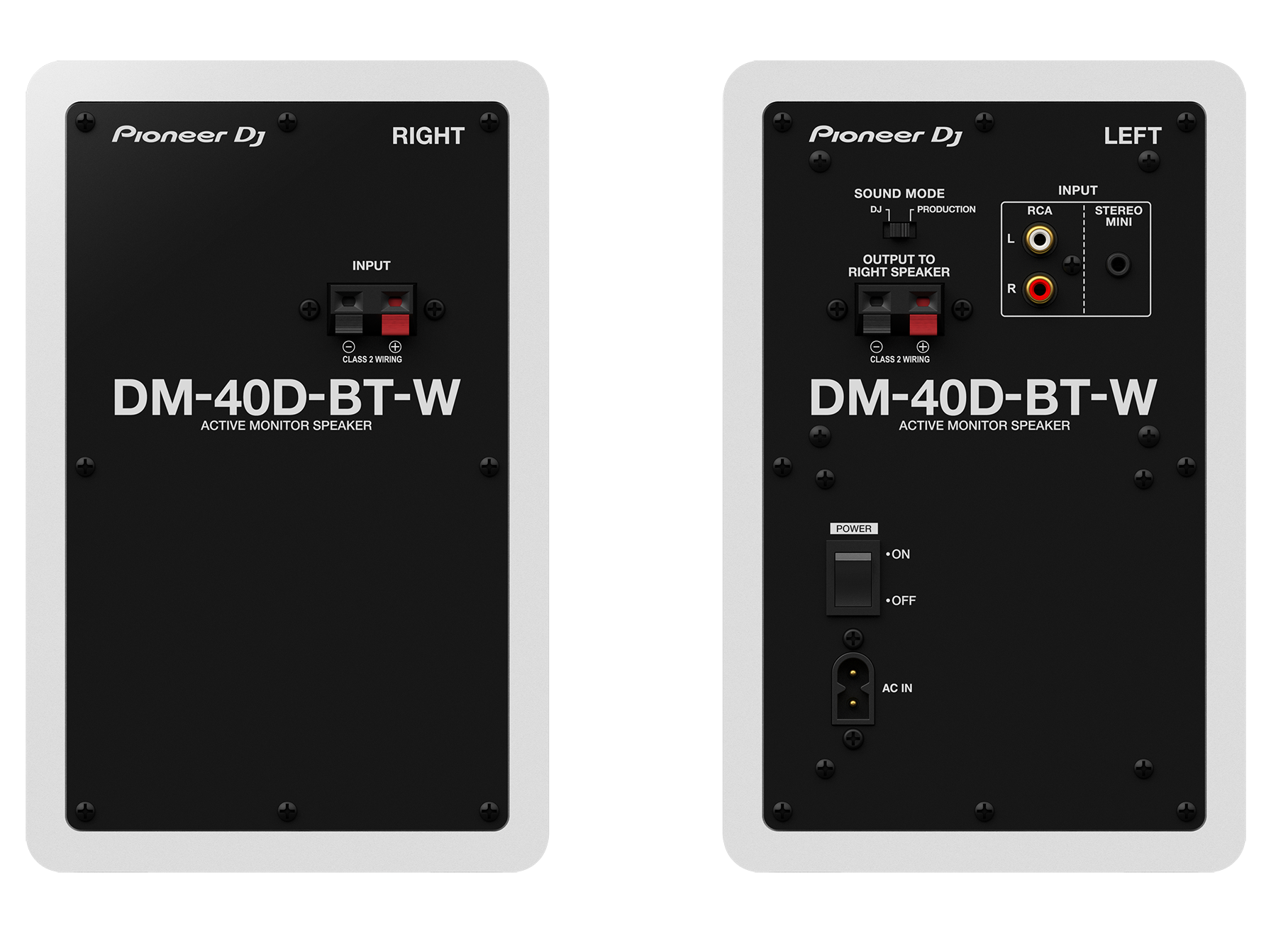 Pioneer DJ DM-40D-BT-W (Pair)