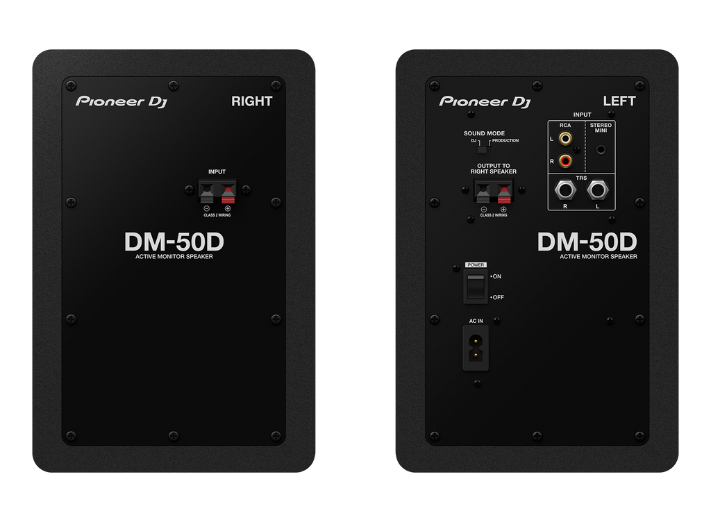 Pioneer DJ DM-50D Black (Pair)