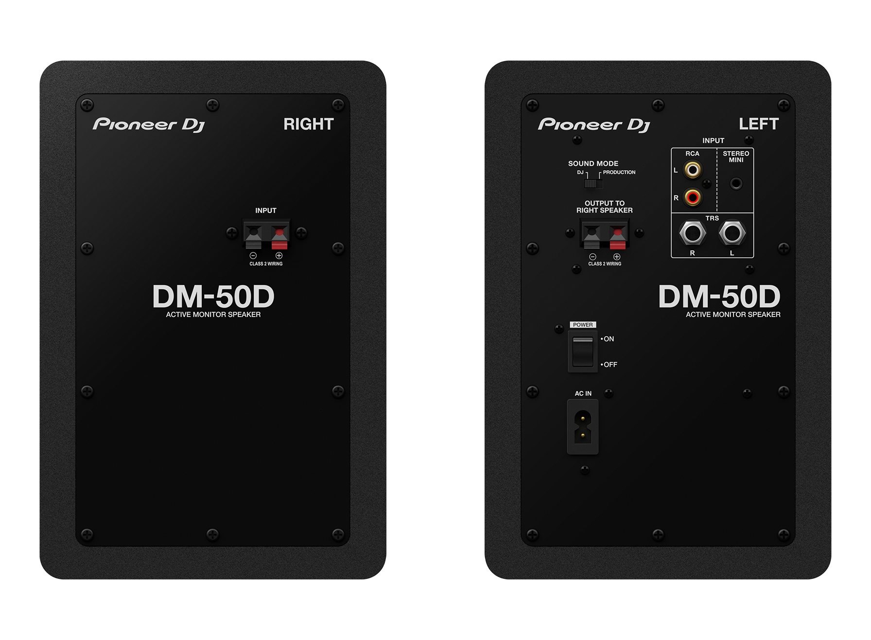 Pioneer DJ DM-50D Black (Pair)