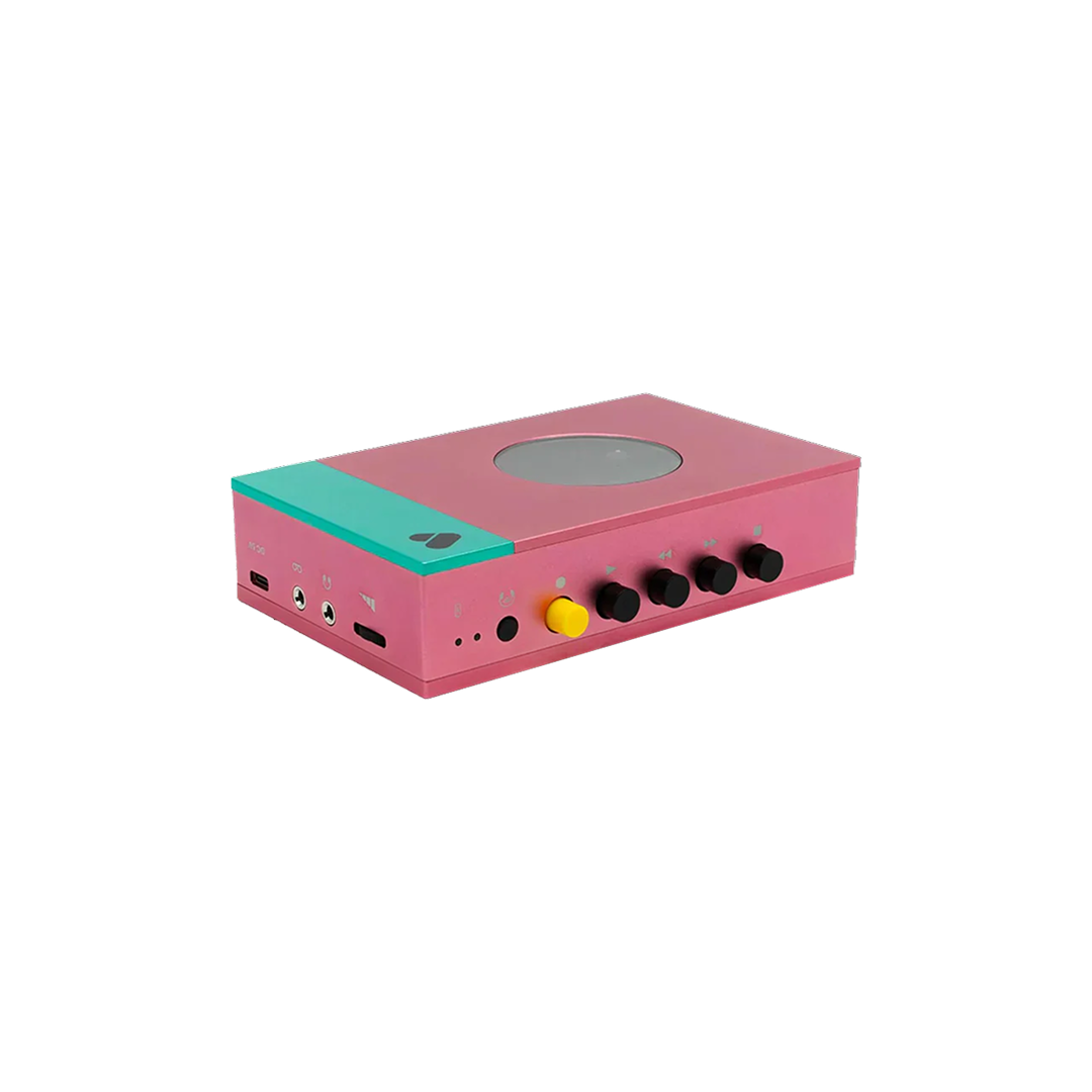 WE ARE REWIND Pink & Green Cassette Player Edith