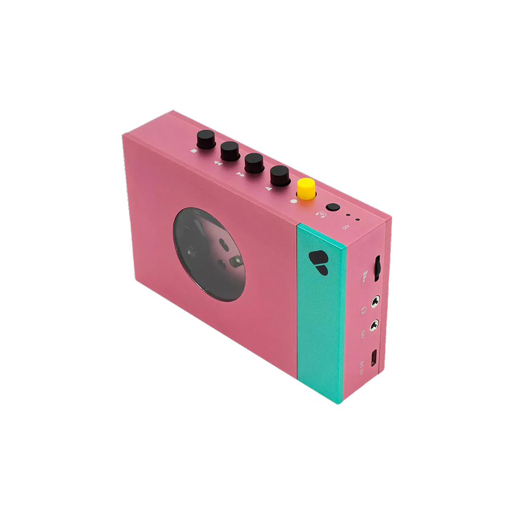 WE ARE REWIND Pink & Green Cassette Player Edith