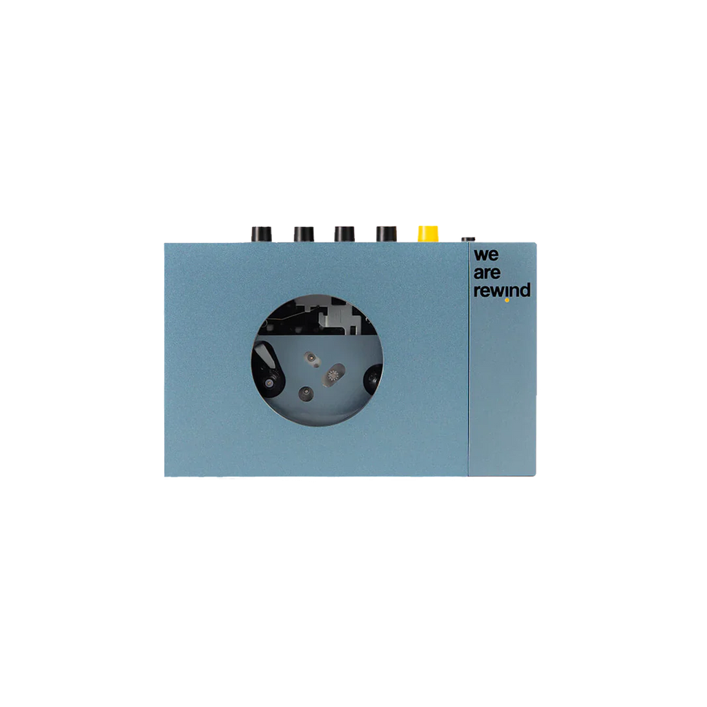 WE ARE REWIND Blue Cassette Player Kurt