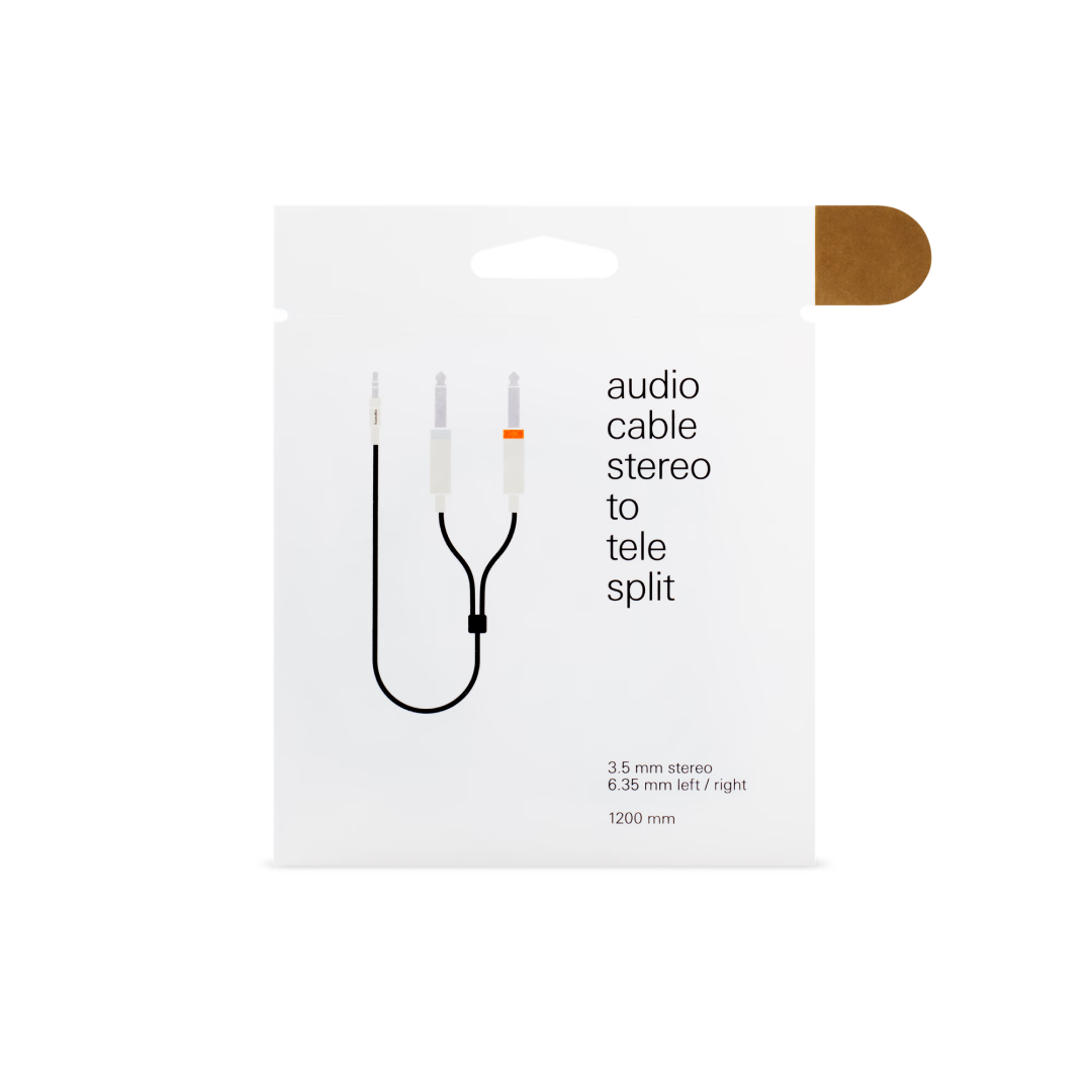 Teenage Engineering textile audio cable 3.5 mm - 2x 6.35 mm